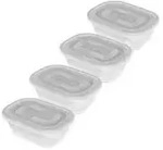 Rotho FREEZE Gefrierdosen 1723600096 , 1 Set = 4 x 0,5 Liter