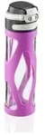 Leifheit Glas Flip Trinkflasche, 600 ml 3257 , Farbe: lila