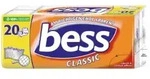 Bess Toilettenpapier Classic, 3-lagig 38704 , 1 Packung = 20 Rollen &agrave; 180 Blatt
