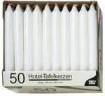 Papstar Tafelkerzen wei&szlig; 13800 , 1 Packung = 50 St&uuml;ck