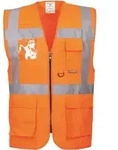 PORTWEST&reg; Warnweste Executive BERLIN, Kl. 2, orange S476 , 1 St&uuml;ck, Gr&ouml;&szlig;e: 3XL