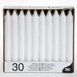 Papstar Tafelkerzen wei&szlig; 13705 , 1 Packung = 30 St&uuml;ck