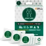 Jonhy Wee Reisetoilette 600 ml, Unisex 1 Karton = 100 Packungen &agrave; 3 St&uuml;ck