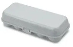 Koziol Eierbox EGGS TO GO f&uuml;r 10 Eier, stapelbar 3179670 , Farbe: grau