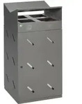 VAR Wertstoff-Sammelstation WS 58, 4-Fach Einwurf, 200 Liter 21341 , Ma&szlig;e: 1185 x