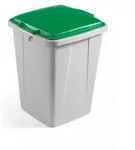 DURABLE Wertstofftonne DURABIN 90, mit Deckel VEH2012032 , 90 Liter, Farbe: gr&uuml;n