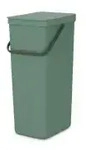 Brabantia Sort & Go Recycling-Beh&auml;lter, 40 L 251023 , Farbe: Fir Green