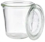 APS Weck Gl&auml;ser mit Deckel, Sturzform 290 ml 82352 , Ma&szlig;e (&Oslash; x H): 9 x 9 cm