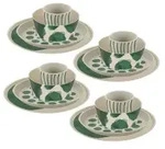 Koziol CONNECT MONSTERA Geschirrset 16-teilig 7879700 , 1 Set = 4 Becher, 4 Schalen,
