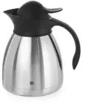 HENDI Isolierkanne mit Druckknopfkappe, &empty; 14,5 cm 446508 , Volumen: 1 Liter