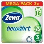 Zewa Bew&auml;hrt Toilettenpapier Gro&szlig;packung 29472 , 1 Packung = 3 x 16 Rollen = 48