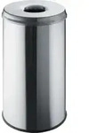 helit Papierkorb "the guardian", 50 Liter Farbe: edelstahl