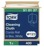 Tork Reinigungst&uuml;cher, 1-lagig, wei&szlig;, W1/W2/W3 510137 , 1 Rolle = 400 T&uuml;cher