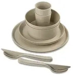 Koziol Geschirrset CONNECT HELSINKI, 10-teilig 7875700 , 1 Set, Farbe: beige