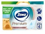 Zewa Premium Toilettenpapier, 5-lagig mit Strohanteil 51250 , 1 Packung = 6 Rollen &agrave;