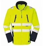 4PROTECT&reg; Warnschutz Softshelljacke PITTSBURGH, gelb/marine 3476 , 1 St&uuml;ck,