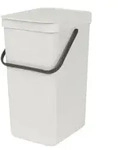 Brabantia Abfalleimer "Sort and Go", 16 Liter 213465 , Farbe: Light Grey
