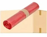 M&uuml;lls&auml;cke 120 Liter, rot, Typ 60 AG-885 , 1 Karton = 10 Rollen = 250 S&auml;cke