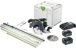 Festool Akku-Handkreiss&auml;ge HKC 55 5,0 EBI-Set-FSK 420 &Oslash; 160 mm / 2x 5,0 Ah +