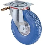 BS Rollen Lenkrolle mit Totalfeststeller und Anschraubplatte Rad-&Oslash; 200 mm 75 kg -