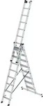 G&uuml;nzburger Steigtechnik Stufen-Mehrzweckleiter 3tlg. mit nivello-Traverse 3 x 8