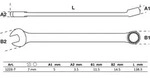 BGS Maul-Ringschl&uuml;ssel extra lang SW 7 mm - 1228-7