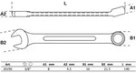 BGS 30190, BGS Maul-Ringschl&uuml;ssel SW 3/8"" - 30190