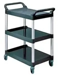 Rubbermaid Tischwagen 3 Ladefl&auml;chen L560xB450mm - FG342488BLA