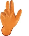 50x STRONGHAND Einweghandschuh Grip orange EN 388 EN 374 PSA III Gr. 9 -...