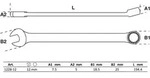 BGS Maul-Ringschl&uuml;ssel extra lang SW 12 mm - 1228-12