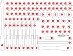 KS TOOLS leere Schaumstoffeinlage zu 811.0095 - 811.0095-97