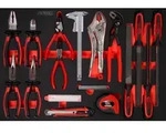 KS TOOLS Zangen- / und Feilen-Satz in Schaumstoffeinlage 28tlg. - 811.0019