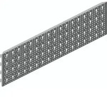 ELEMENT SYSTEM Stahl-Lochplatte Material STA wei&szlig; L.800mm B.200mm - 11400-00004