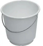 Lockweiler Eimer 10 l Polyethylen wei&szlig; - 101021001