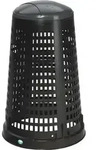 Korbst&auml;nder D525xH880mmPP schwarz Deckel grau f.120l S&auml;cke
