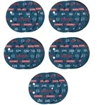 Bosch EXPERT O780 Folienschleifscheiben-Set 125 mm G60 G80 G120 G180 G240 55tlg -