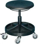 LOTZ Drehhocker m.Rl.PU-Schaum schwarz Sitz-H.400-530mm - 3528.11-Ring-FS2