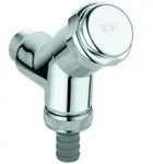 GROHE WAS-Anschlussventil 41010 DN15 Schr&auml;gsitz Design-Griff mit RV chrom