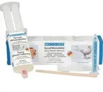 WEICON Epoxyd-Minutenkleber Kleber/Mischd&uuml;se/Holzspatel/Handschuhe transp.Set -