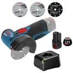 Bosch Akku-Winkelschleifer GWS 12V-76 &Oslash; 76 mm/ 1x 2,0 Ah Akku + Ladeger&auml;t
