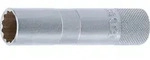 BGS Z&uuml;ndkerzen-Einsatz mit Haltegummi Zw&ouml;lfkant, lang Antrieb Innenvierkant 10 mm