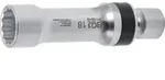 BGS Z&uuml;ndkerzen-Gelenkeinsatz Zw&ouml;lfkant mit Haltefeder Antrieb Innenvierkant 10 mm
