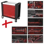 KS TOOLS Performanceplus Werkstattwagen-Satz P25 mit 510 Werkzeugen f&uuml;r 7 Schubladen