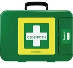 Erste Hilfe Koffer First-Aid-Kits B300xH420xT118ca.mm gr&uuml;n CEDERROTH