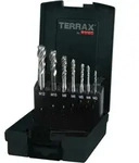 TERRAX by RUKO Maschinengewindebohrer-Satz HSS Form C - 7 tlg. (Kassette...