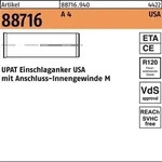 Einschlaganker R 88716 USA M6 A 4 100 St&uuml;ck UPAT