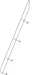 G&uuml;nzburger Steigtechnik zweiter Handlauf f&uuml;r Treppe 60&deg; 13 Stufen - 600293