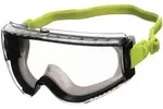 Vollsichtschutzbrille Avatar Plus EN166,EN170,UKCA schwarz/gr&uuml;n,klar Stoffband