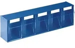 Lockweiler Klarsichtmagazin H 164 x B 600 x T 134 mm blau - 1500591