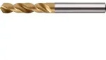 Spiralbohrer DIN 1897 Typ UNI D.9mm HSS-Co TiN Zyl.schaft ext.kurz TECWERK